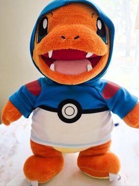 Build-A-Bear Pokemon Charmander Plush with Blue Poke Ball Hoodie 2016